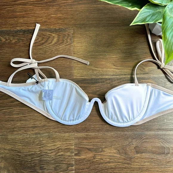 NWT Shade & Shore Bikini Top Light Pink Blush | Underwire Bikini Top | 34B - Picture 8 of 8